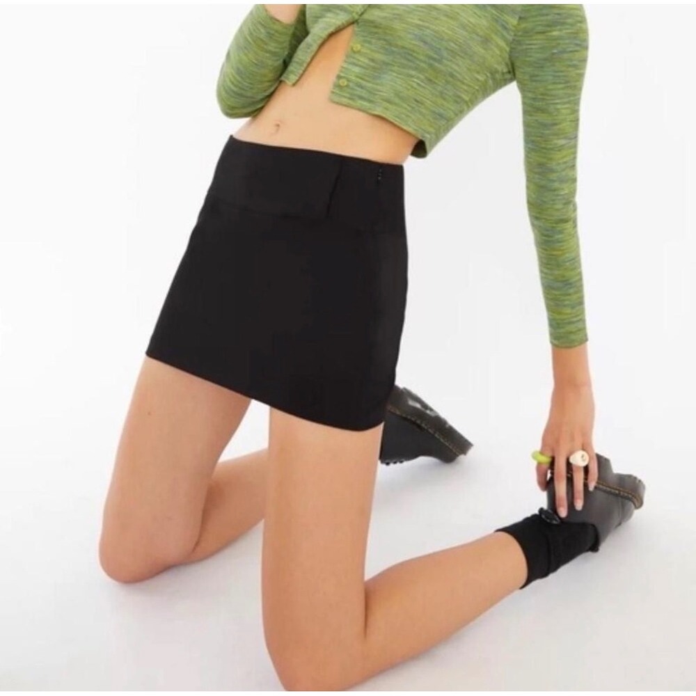 Aritzia Black Sun Deh Mini Skirt